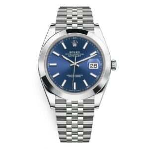 Rolex 126300 Datejust Blue Index Jubilee 41mm Stainless Steel...