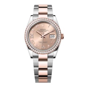 Rolex Datejust 126281RBR-0016 Rosé Dial Oyster 36mm Bracelet –...
