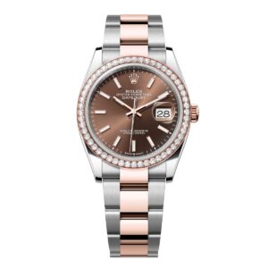 Rolex Datejust 126281RBR-0032 Chocolate Dial 36mm Oyster Bracelet...
