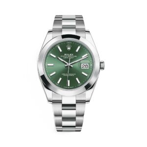 Rolex Datejust 126300-0019 Mint Green Dial Stainless Steel Oyster...