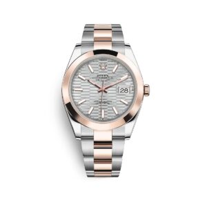 Rolex Datejust 126301 Silver Fluted Motif Index Dial Oyster...
