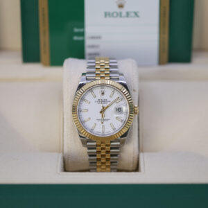 Rolex Datejust 126333 White Index Jubilee 41mm Stainless Steel and...