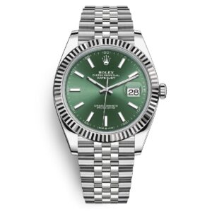 Rolex Datejust 126334-0028 Mint Green Dial Jubilee Bracelet Watch...
