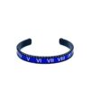 Speedometer Style Bracelet 1pcs Stainless Steel Watch Bangle, Blue – Black