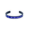 Speedometer Style Bracelet 1pcs Stainless Steel Watch Bangle, Blue with Digits – Black