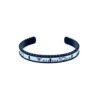 Speedometer Style Bracelet 1pcs Stainless Steel Watch Bangle, White with Digits – Black